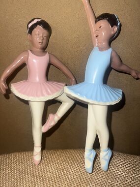 Vintage Ballerinas Wall Decor Burwood Products Dancers Gymnasts- Set 2